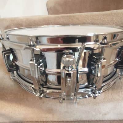 Ludwig LM 400 Supraphonic snare drum, blue/olive badge - mint open box! image 8