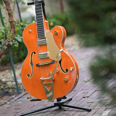 Gretsch Synchromatic Nashville Hollow Body Single-Cut with Bigsby - 50's Orange Stain image 3