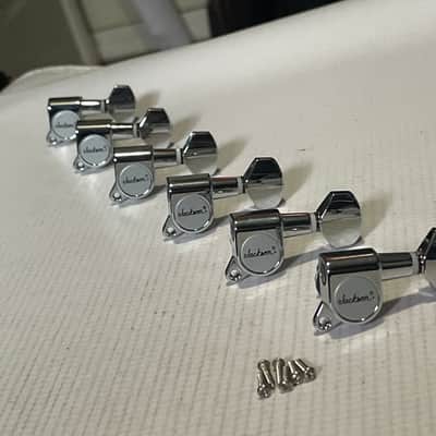 2000's Jackson RR3 Dinky Guitar Chrome Jin Ho Korea Tuners Tuning Pegs 6 In Line image 1