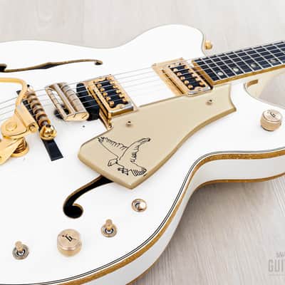 1972 Gretsch White Falcon Stereo 7595 Vintage Double Cutaway Guitar w/ Case, Art Wiggs image 6