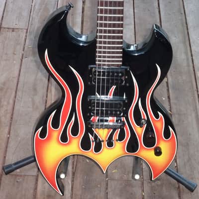 Brownsville Bat Flames Black w/Flames image 1