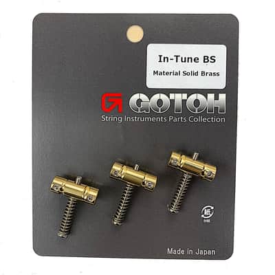 Gotoh In-Tune Saddle Set Telecaster, Solid Brass - Set Of 3,  PSS-ITB imagen 1