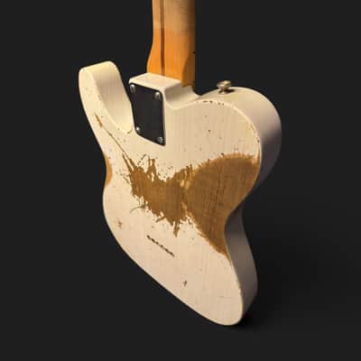 Fender Custom Shop '52 Telecaster Heavy Relic S-H 3,05kg 2017 - White Blonde image 8