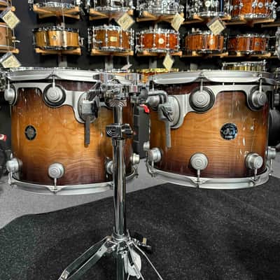 ~LIMITED EDITION!~ DW Timeless Timber 30th Anniversary Lake Superior Birch 6-Piece 8/10/12/14/16/22 Drum Kit Set in Purple Burst Lacquer & Satin Chrome Hardware with SKB Soft-Shell Bags image 4