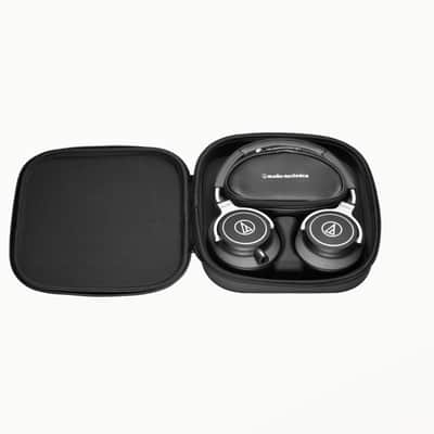 Audio-Technica ATH-M70x Professional Monitor Headphones Bundle w/ Pig Hog Solutions Headphone Extension Cable 1/4"and Liquid Audio Polishing Cloth image 5