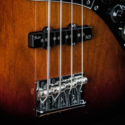 2013 Fender American Deluxe Jazz Bass 3-color sunburst image 6