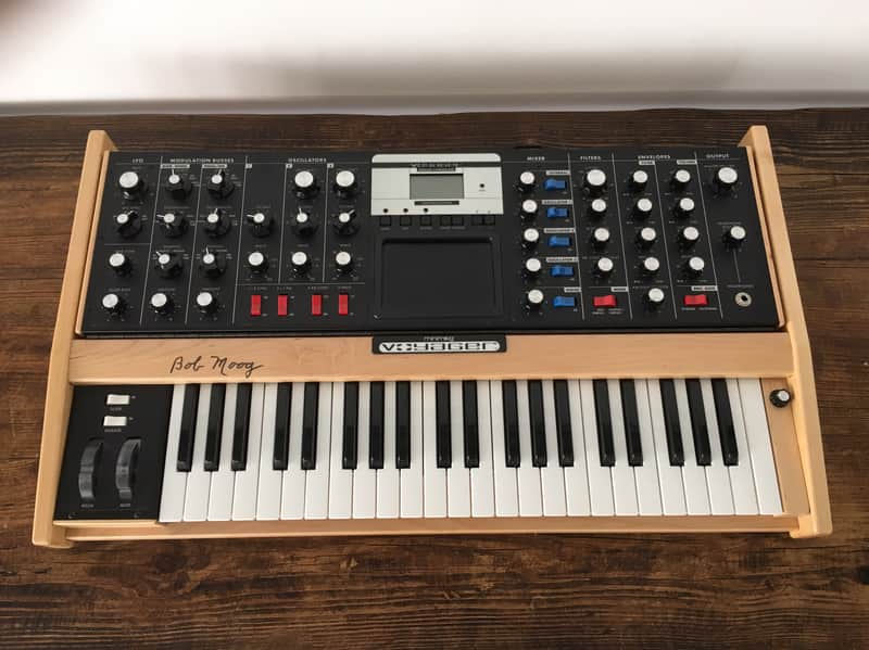 Moog 50th Anniversary Minimoog Voyager Walnut *Hand Singed By Bob Moog* image 1