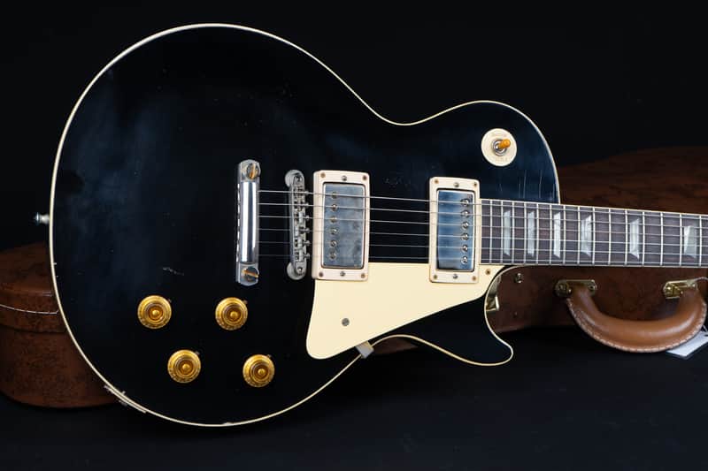 Gibson 1958 Les Paul Standard Murphy Lab Light Aged - Ebony Top / Metallic Sea Green Back! One Off image 1
