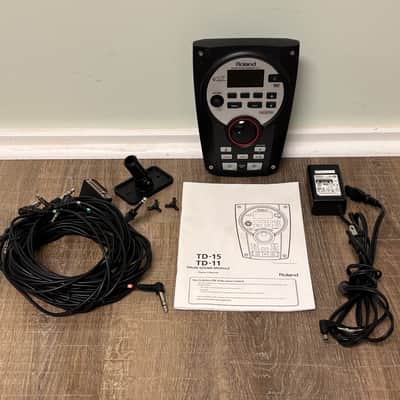 Roland TD-11 Electronic Drum Sound Module w/ Cable Harness, Power Supply & Manual 2010s
