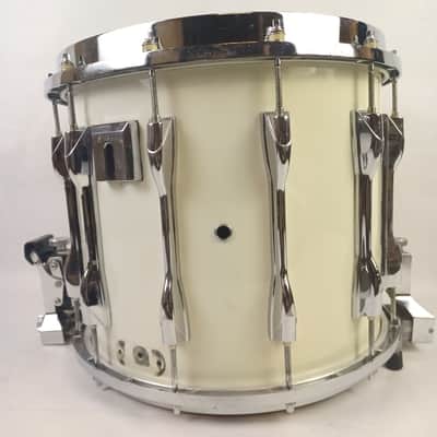 Yamaha 12x14"Field Corps MS8014 Marching Snare Drum White Japan Die-Cast Rim 80s image 6