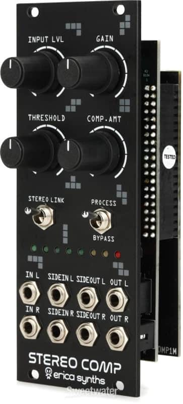 Erica Synths Stereo Compressor Eurorack Module (DrumCompd1) image 1