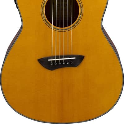 Yamaha CSF-TA VN TransAcoustic Parlor CSF Guitar With Bag - Vintage Natural image 1