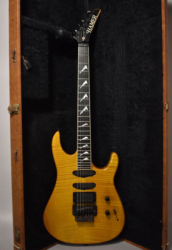 1991 Hamer USA Chaparral Elite Flame Maple Natural w/HSC image 1