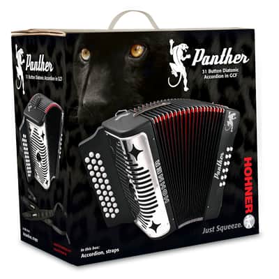 Hohner Panther Diatonic Accordion - Keys G/C/F image 2