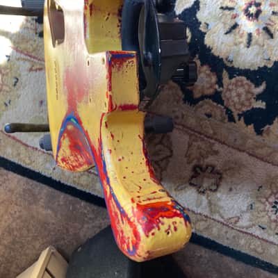 KNE Hardtail Superstrat Body - Custom "Predator" Thermal Image image 6