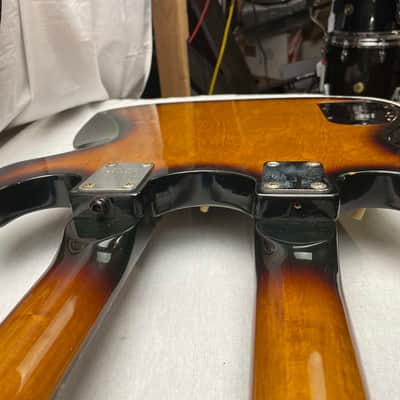 Ibanez Studio Series ST1200 Studio Twin 6/12 Double Neck doubleneck Guitar with Case MIJ Made In Japan 1978 - Brown Sunburst image 24