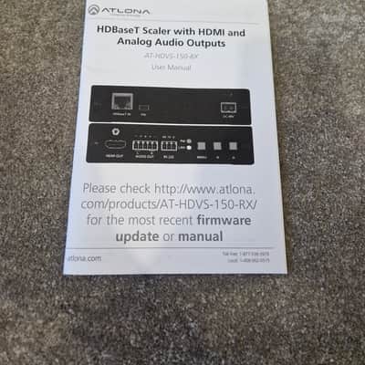 Atlona AT-HDVS-150-RX HDBaseT Scaler – Open Box New w/ AC Adapter image 5