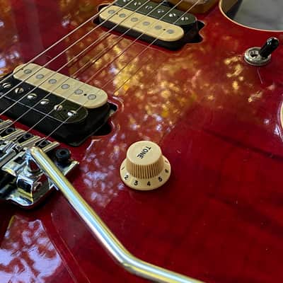 1991 Ernie Ball Music Man Eddie Van Halen EVH Axis Wolfgang Cherry Red image 5