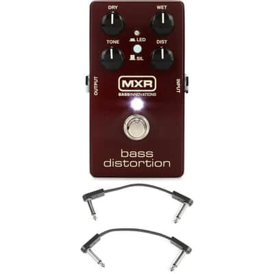 MXR M85 Bass Distortion Pedal with 3 Patch Cables image 2