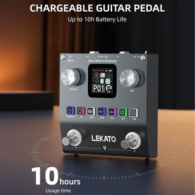 LEKATO ME-01 Multi Effects Guitar Pedal with 80 Presets 6 Effects Modules 20IRs bluetooth image 5