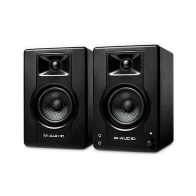 M-AUDIO BX3 3.5” Black Kevlar® 120-Watt Multimedia Reference Monitors | Music Production, Live Streaming, Podcasting image 1