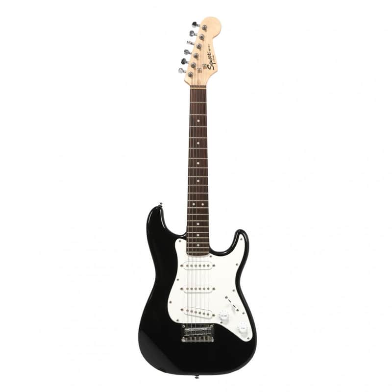 Squier Mini Stratocaster Electric Guitar - Black with Laurel Fingerboard - Black image 1