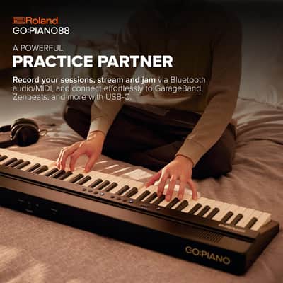 Roland GO:PIANO88PX | Entry-Level Portable 88-Note Digital Piano | Premium Performance | Lightweight Design | Powerful Learning Features | Battery-Powered Operation | Bluetooth & MIDI Connectivity image 2