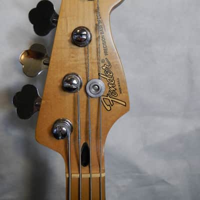 1997 FENDER CALIFORNIA SERIES PRECISION BASS @ USA @ BLACK w/GOLD METAL PICK image 6