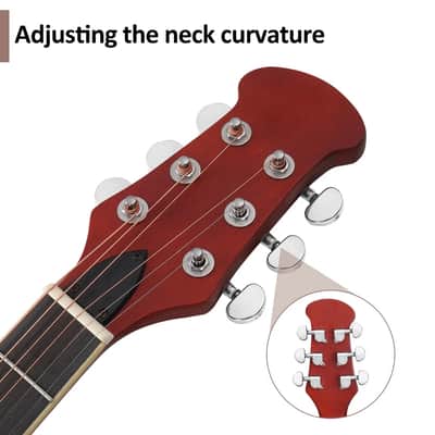 Glarry 41" Cutaway Round Spruce Acoustic Guitar for Beginner With Bag image 6