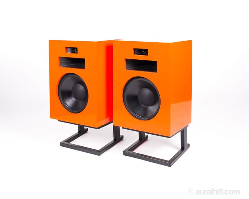 Vintage Klipsch Heresy // Speakers / Custom Aural Restoration in Orange-Speakers + Stands (+$399) image 1