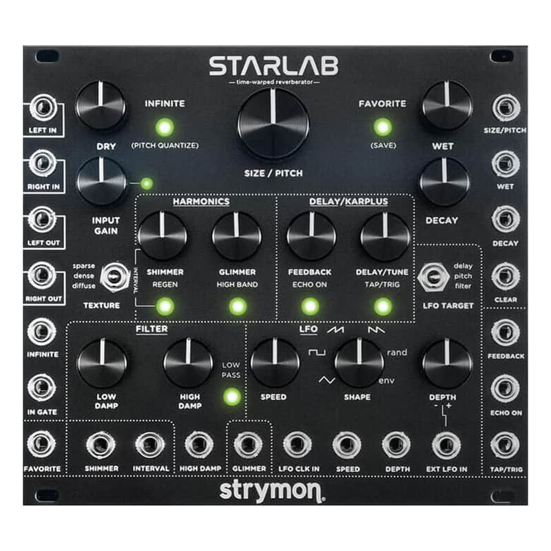 Strymon Strymon Starlab Eurorack Reverb Module (Black) Reverb