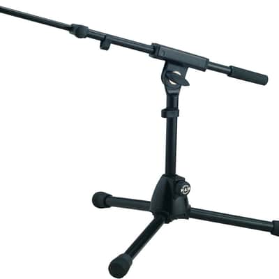 K&M 259/5B Extra Low Profile Tripod Microphone Boom Stand, Black image 2