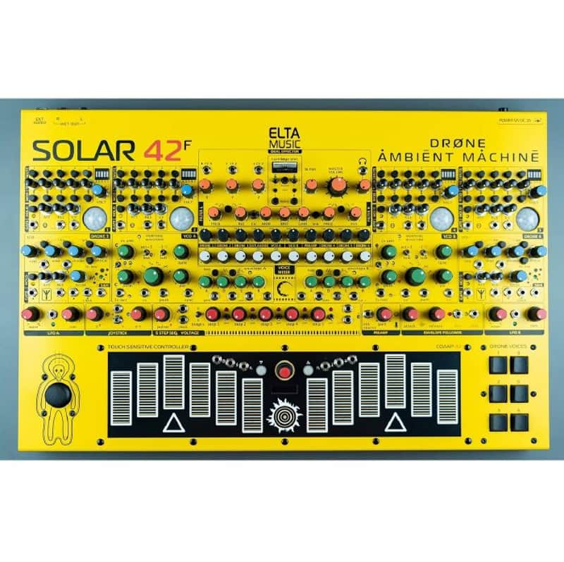 Elta Music Solar 42F Drone Ambient Machine & Semi-Modular Synthesiser (maize yellow) image 1