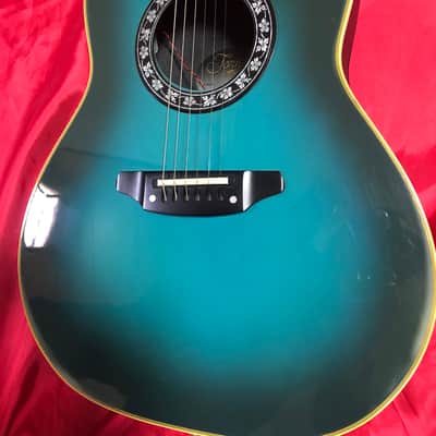 Morris TORNADO BY MORRIS Z II Electric Acoustic Guitar with Soft Case 1990's Blue image 8