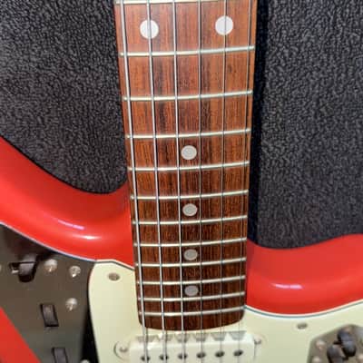 Used Fender Japan 60s Jaguar Candy Apple Red Solid Body image 13