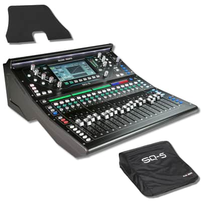 Allen & Heath SQ-5 48-channel Digital Mixer with Detachable Tablet Shelf and Dust Cover image 1