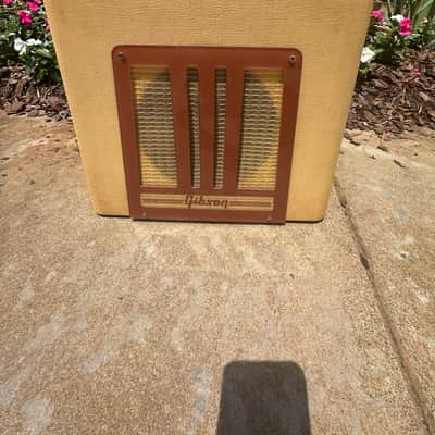 Gibson BR-9 10 Watt Combo 1950 - Ivory Leatherette image 2