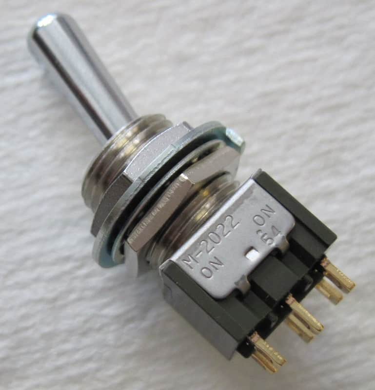 Fender Toggle Switch DPDT 2-Position On-On Chrome 7701347000 image 1