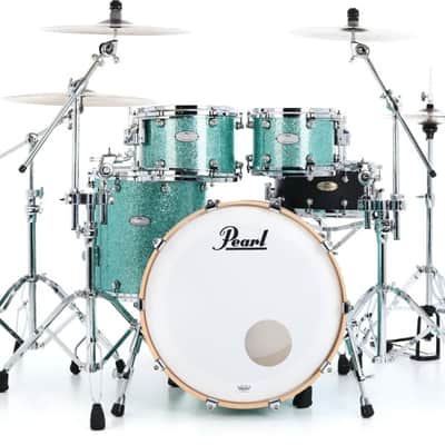 Pearl Music City Custom Reference One 4-piece Shell Pack - Turquoise Glass image 1