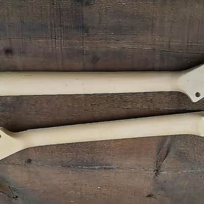 24 SHARK FIN NECK MAPLE GUITAR NECK WITH FLOYD ROSE NUT INSTALLED DIY NECK image 4