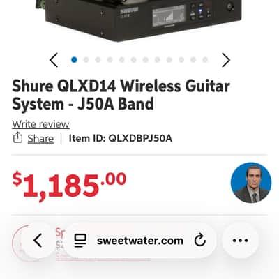 Shure QLXD14-G50 - Black image 4