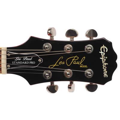Epiphone 2019 Les Paul Standard Pro Electric Guitar & Bag - Transparent Cherry Red - Used image 7