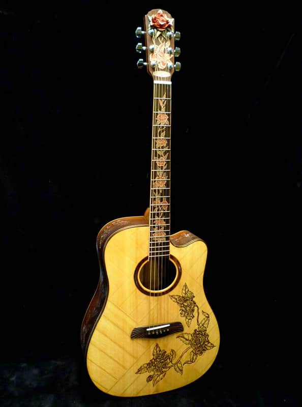 Blueberry Handmade Acoustic Guitar Dreadnought Built to Order image 1