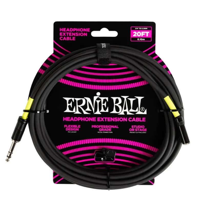 CAVO PROLUNGA CUFFIE ERNIE BALL 6423 Prolunga Cuffie Trs Jack Grande (6mt) image 1
