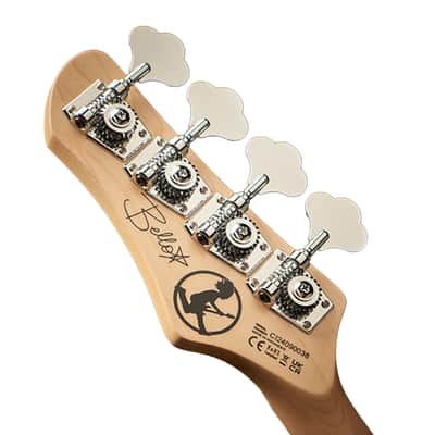 Spector NC-4 Frank Bello Signature 4-String Electric Bass with Signature EMG Pickups, Alder Body, Maple Neck/Fingerboard, and Chrome Hardware (Tina Rose Purple) image 6