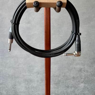 Rattlesnake 10' Standard Instrument Cable (Straight to Right Angle, Black/No Weave) image 1