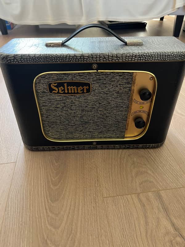 Selmer Truvoice Little Giant — Early 1960s Grey Croc Skin — All Original image 1