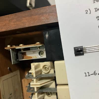 Magnetic sensor for the Roland SH-2000 aftertouch, with calibration instructions