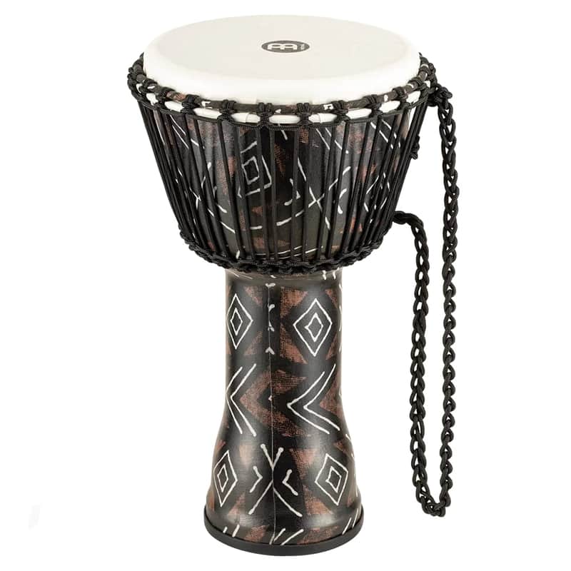 Meinl Percussion Djembe with Synthetic Shell - 10" Medium Size Rope Tuned Synthetic Head (PADJ6-M-F) image 1