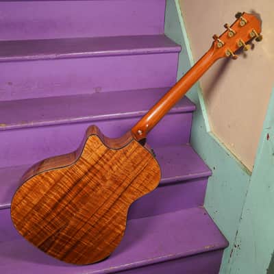 2006 Taylor K14ce Koa Jumbo Cutaway Guitar (VIDEO! Fresh Work, Ready) image 11